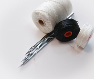 Large Spool Polyester Thread Size #20: Black