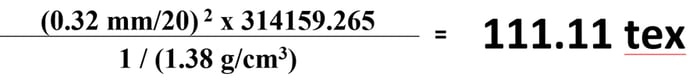 Yarn Denisty Equation-1