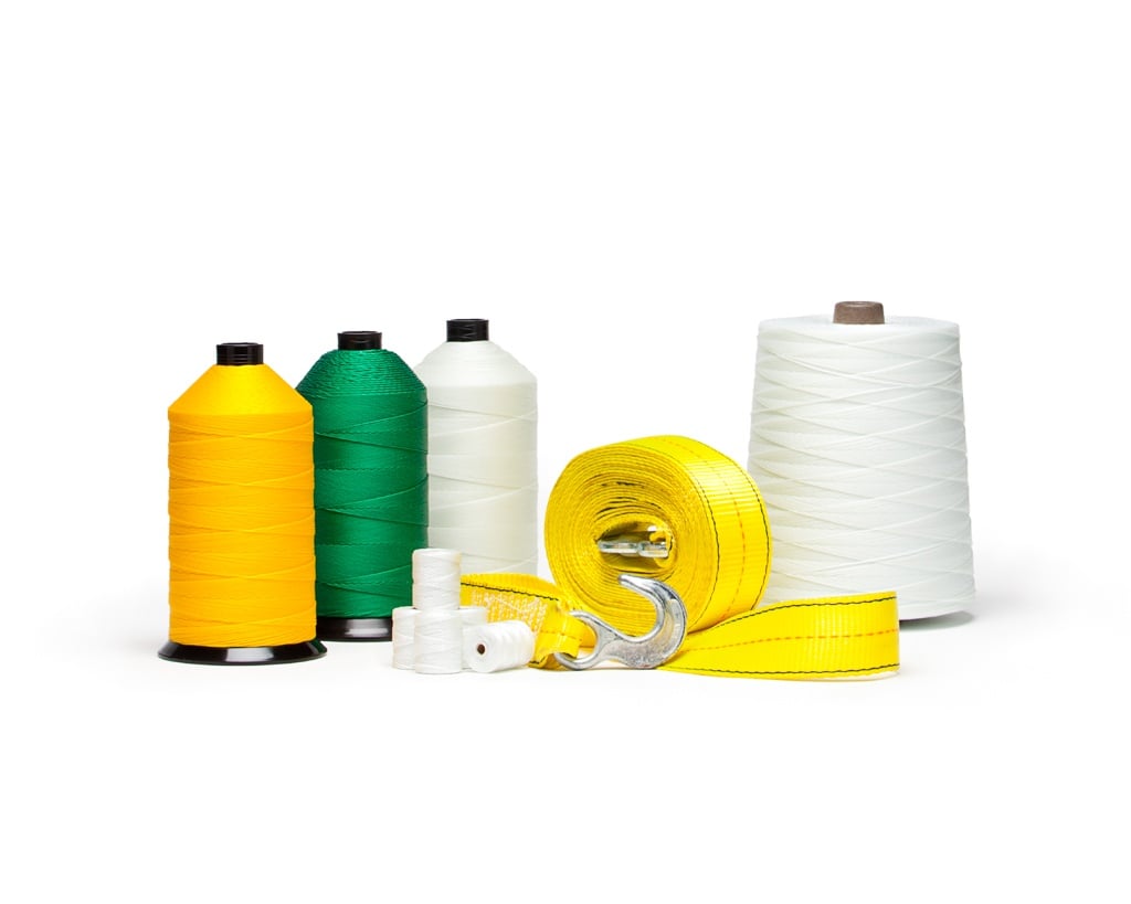 Industrial sewing thread for geotextiles